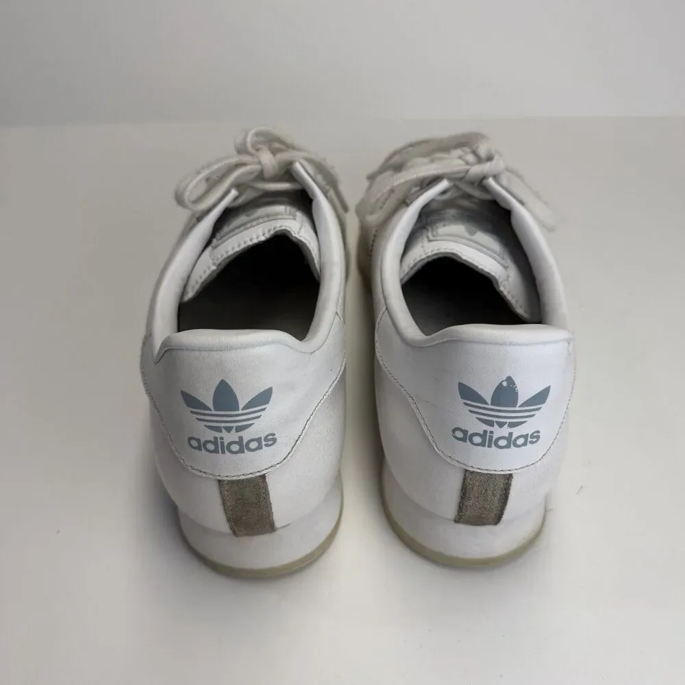 ADIDAS Samoa Mens Shoes Size 13 White Leather Retro Casual Sneakers 133759 Y2K